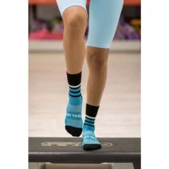 Chaussettes Running Microlon® Turquoise & Noir 5 Chaussettes Running Microlon® Turquoise & Noir -Le Bar à Chaussettes TF32 212 3