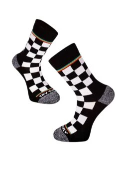 Chaussettes Active Life Style - Noir & Blanc, Style Rétro