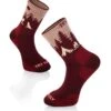Chaussettes De Randonnée Laine Mérinos Bordeaux 8 Chaussettes De Randonnée Laine Mérinos Bordeaux -Le Bar à Chaussettes TF32 307