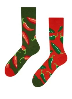 Chaussettes Piments Rouges Et Verts