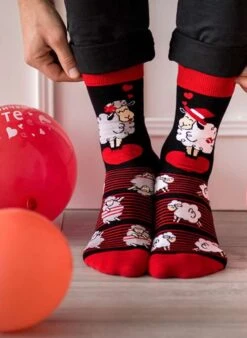 Chaussettes Arty Moutons Amoureux - Noires -Le Bar à Chaussettes VFB 507ac104 e71d 4cce b74c 1eff9386dcc8