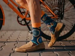 Chaussettes Bicyclettes Oranges -Le Bar à Chaussettes le bar a chaussettes chaussettes bicyclettes oranges 37637498470641