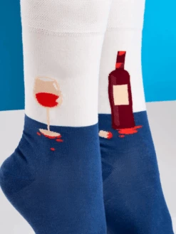 Chaussettes Bouteille Et Verre De Vin -Le Bar à Chaussettes le bar a chaussettes chaussettes bouteille et verre de vin 51104505069901