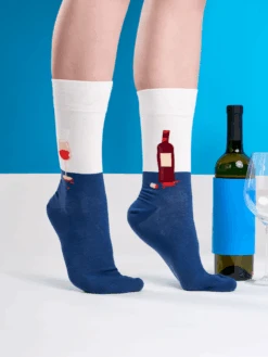 Chaussettes Bouteille Et Verre De Vin -Le Bar à Chaussettes le bar a chaussettes chaussettes bouteille et verre de vin 51104505233741