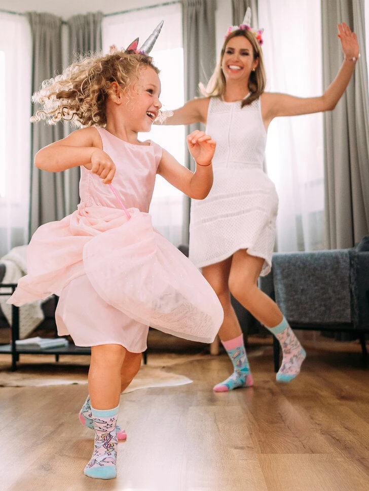 Chaussettes Enfants Licornes Arc-en-ciel 3 Chaussettes Enfants Licornes Arc-en-ciel – Image 3