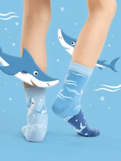 Chaussettes Enfants Requin Gris 8 Chaussettes Enfants Requin Gris -Le Bar à Chaussettes le bar a chaussettes chaussettes enfants requin gris 51256498454861