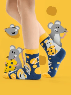 Chaussettes Enfants Souris Et Fromage -Le Bar à Chaussettes le bar a chaussettes chaussettes enfants souris et fromage 51256066801997