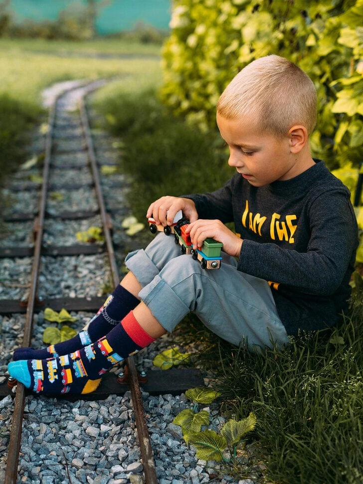 Chaussettes Enfants Trains 2 Chaussettes Enfants Trains – Image 2