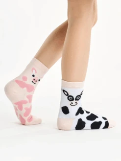 Chaussettes Enfants Vache Et Cochon -Le Bar à Chaussettes le bar a chaussettes chaussettes enfants vache et cochon 51256578310477