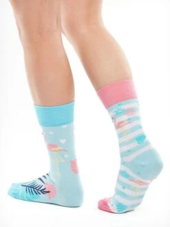 Chaussettes Flamants Roses Amoureux -Le Bar à Chaussettes le bar a chaussettes chaussettes flamants roses amoureux 37523401801969