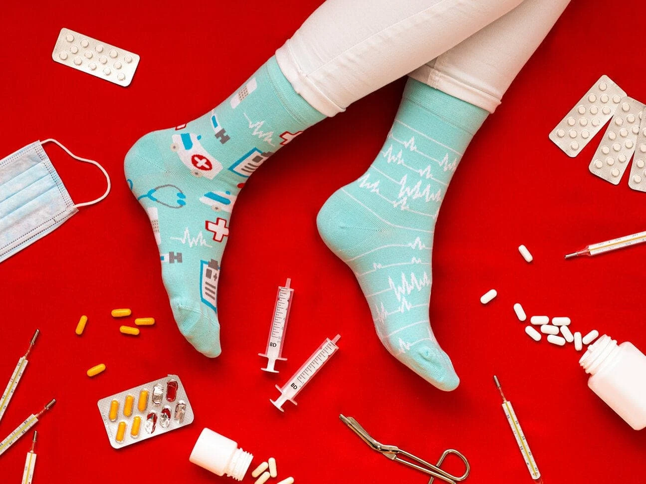 Chaussettes Médecine Et ECG 5 Chaussettes Médecine Et ECG – Image 5