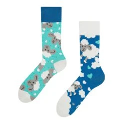 Chaussettes Moutons Et Nuages