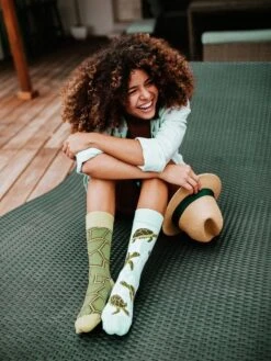Chaussettes Tortues Marines -Le Bar à Chaussettes le bar a chaussettes chaussettes tortues marines 37775100477681