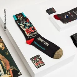 Coffret De Chaussettes AC/DC -Le Bar à Chaussettes le bar a chaussettes coffret chaussettes officiel ac dc 51367504511309