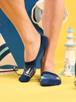 Protège-pieds Phare Et Bateaux à Voile -Le Bar à Chaussettes le bar a chaussettes protege pieds phare et bateaux a voile 51105087258957