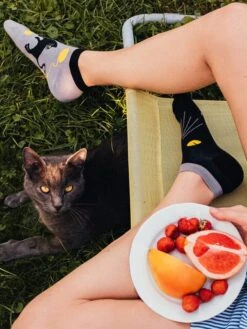 Socquettes Les Yeux De Chat -Le Bar à Chaussettes le bar a chaussettes socquettes chats va 37530803175665