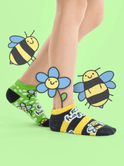 Socquettes Enfants Abeilles Butineuses 6 Socquettes Enfants Abeilles Butineuses -Le Bar à Chaussettes le bar a chaussettes socquettes enfants abeilles butineuses 51287564353869