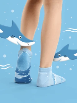 Socquettes Enfants Requin Gris -Le Bar à Chaussettes le bar a chaussettes socquettes enfants requin gris 51287532372301
